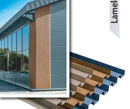 Lamele jeklene za fasade in stropove dekor